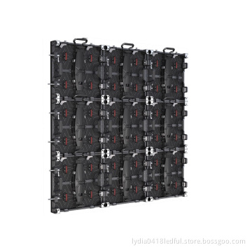 curved installation p6.2 indoor rental LED display panel